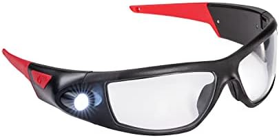 Coast SPG400 Recarregável os óculos de segurança LED com feixe de inspeção embutido, lentes intercambiáveis ​​resistentes a arranhões,