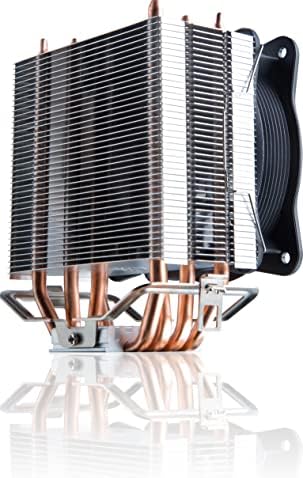 Raijintek Aidos II CPU Cooler com fã 10025 PWM, 4 Tubos de calor de contato direto de cobre para Intel LGA 115X/AMD AM4