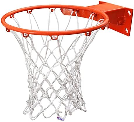 Rede de basquete Substituição de aro de aro de aro esportivo Rim Mesh 12 loop 5mm Nylon White
