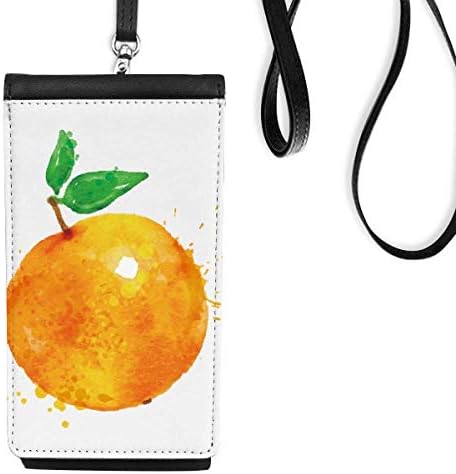 Bolsa de carteira de ilustração de aquarela de frutas laranja de frutas laranja