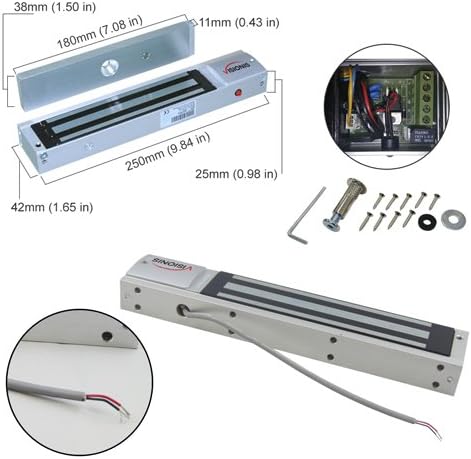 Visionis FPC-8401 4 Portas Controle de acesso profissional Inswing Porta de 600 libras Mag Lock Particlear