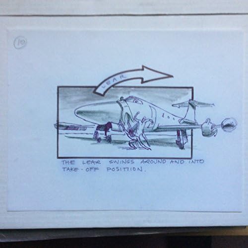 DragNet'87 Original Storyboard Art Carl Aldana Ackroyd Movie Jet Takeoff