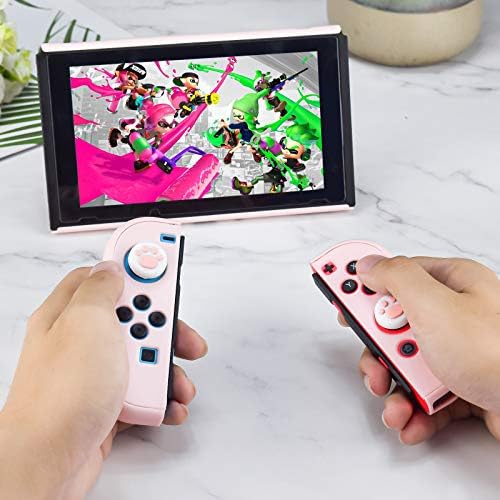 DLSEEGO Switch Protetor Caso de proteção completo Design para Nintendo Switch Joy-Con Controllers com protetor de tela de vidro,