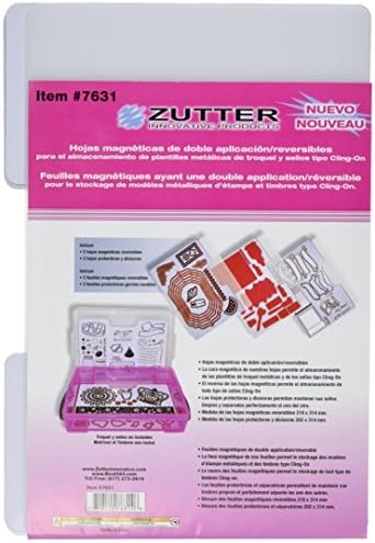 Zutter 7631 folhas de ímã mais 3 divisores, 3 pacote