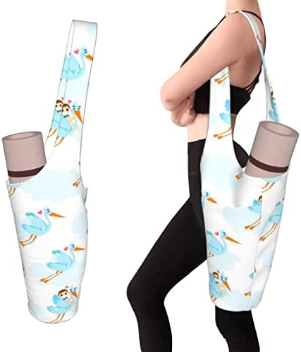Bolsa de tapete de ioga com stap yoga tate de taças para mulheres titular de ioga com bolsos se encaixa na maioria