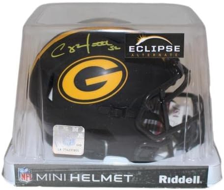 Clay Matthews autografou Green Bay Packers Eclipse Mini capacete JSA 36248 - Mini capacetes autografados da NFL