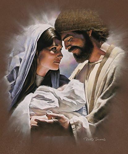 David Bowman Devoção - Arte da parede Imprima Mary Joseph e Baby Jesus Cristo Cristão Christian Belas Artes Cristãs