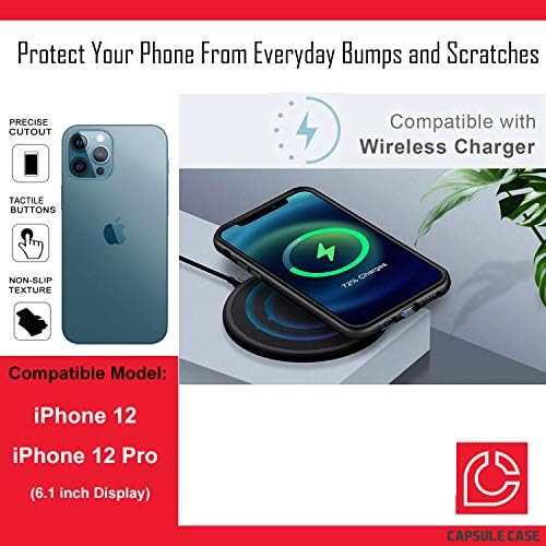 Ohiya Case Compatível com o iPhone 12 Pro [Proteção militar Proteção à prova de choque de choque para o coldre de kickstand