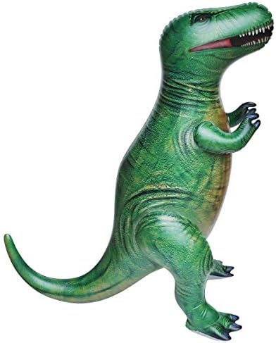 Jet Creations 4-PK Dinossauros infláveis, T-Rex Brachosaurus, Spinossaurus, Triceratops. Ótimo para piscina, decoração de
