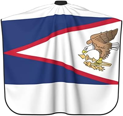 Capas de salão de corte de cabelo profissional do Cabo Barber, bandeiras nacionais com Eagles Big Barber Cape Shawl com pescoço