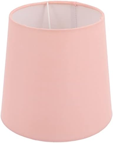 SHERCHPRY Pink Lamp Shade, Clipe na tampa da luz do barril de bulbo, E14 simples tom de lâmpada de pano de tecido, tampa da lâmpada