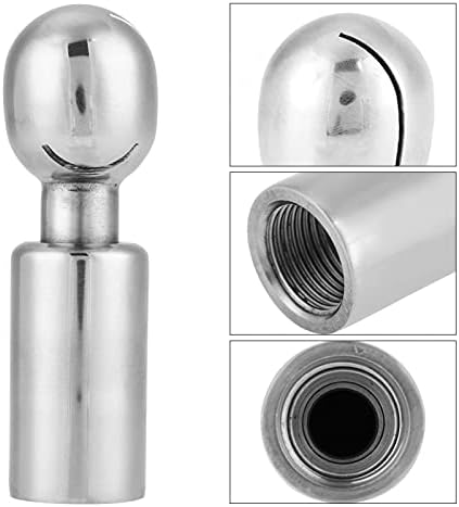 Bola de spray rotativa eyjoy, 3/8 polegadas 15L / min de aço inoxidável de aço inoxidável Bola de limpeza de spray, diâmetro