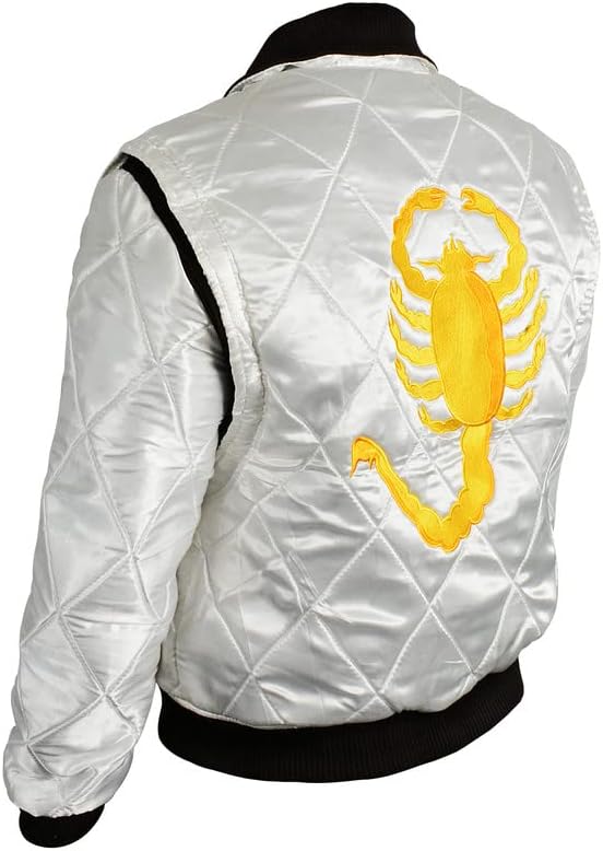 Mens Scorpion Logo Drive Satin Bomber Bomber