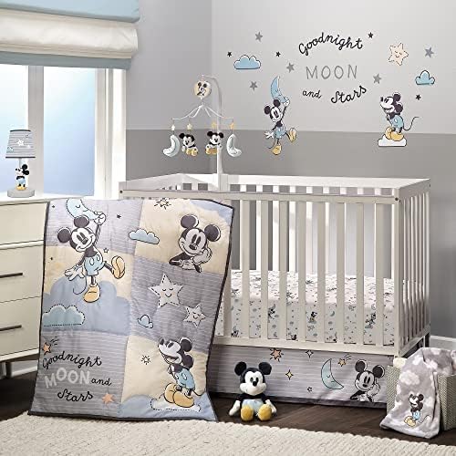 Lambs & Ivy Disney Baby Moonlight Mickey Mouse Grey Mobe Baby Bobet