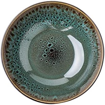 Xlxzt estilo chinês tigela de cerâmica retro verde de 1000 ml de tigelas de macarrão para salada Sopa Sopa Ramen Porcelana