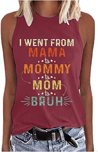 Mulher Mama Letter Print camisa Eu fui de mama para mamã