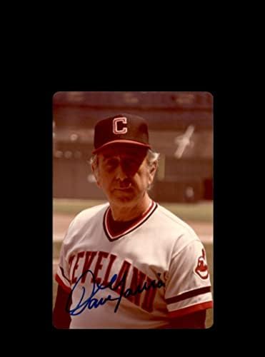 Dave Garcia assinou o original de 1970, 4x5 Snaphot Photo Cleveland Indians