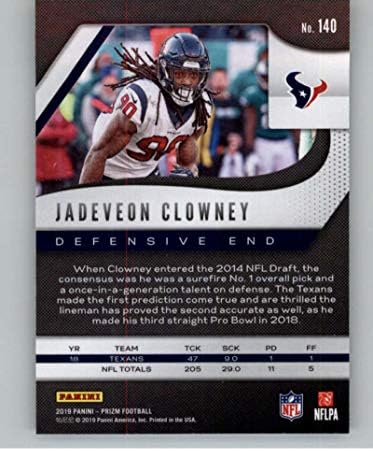 2019 Panini Prizm #140 Jadeveon Clowney Houston Texans NFL Football Trading Card
