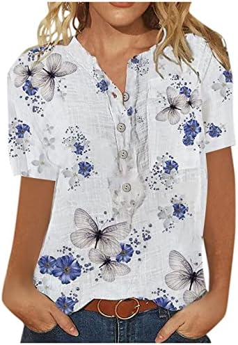 Yubnlvae Square Pesh Neck Trendy Casual respirável moletons para mulheres listradas de manga longa Camisetas de moda de verão soltas