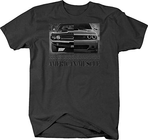 American Muscle Hotrod Challenger Modern Racing camiseta preta