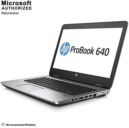 HP ProBook 640 G2 Laptop de negócios de 14 polegadas, Intel Core i7-6600U até 3,4 GHz, 16G DDR4, 512G SSD, Webcam, USB 3.0, Type-C,