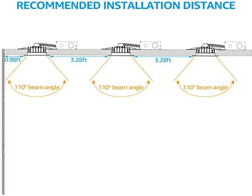 Torchstar 4 polegadas LED LUZES RECUTADOS COM CAIXA DE JUNÇÃO, 800LM 90W EQV, CRI90, Dimmable Airsetlight Downless, classificado