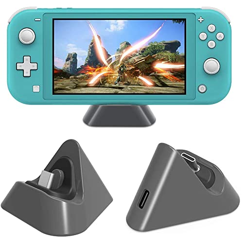 Suporte portátil de carregamento para nintendo switch lite and switch, estação de carregamento estável para switch lite,