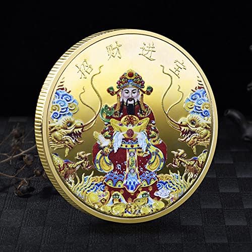 Que a riqueza venha generosamente para você deus chinês de riqueza Moeda de sorte para arranhar ingressos para loteria