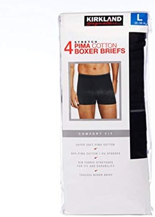 Kirkland Signature masculino boxer Brief Pima Cotton 4 pacote