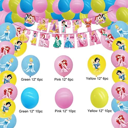 Princess Birthday Decorations Wall Princess Party Supplies Borathd, decorações de aniversário para meninas