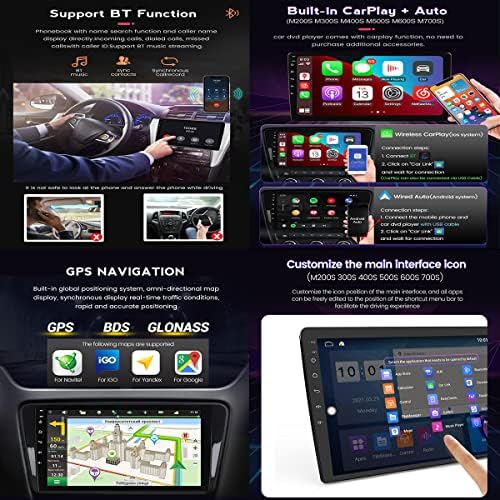 Rádio do carro Android FBKPHSS para Hyundai-I30 2007-2012 Rádio de carro Audio Bluetooth Touch MP5 Player USB FM CarPlay