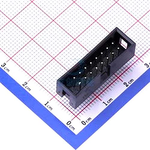 10 PCs 2,54mm 2 * 8p Conector Jane IDC curvo através do orifício, p = 2,54mm 0,100 2,54mm Brass 321016RG0ABK00A01