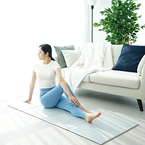180cm x 70cm x 6 mm dobrável reversível ioga tapete de fitness exercício pilates pilates workout não deslizamento de pinheiro