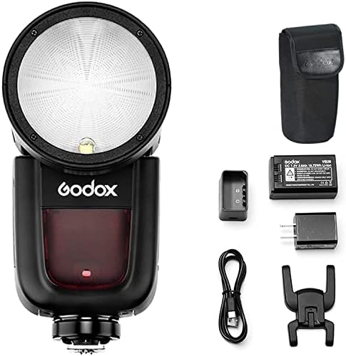 Câmera de cabeça redonda de Godox V1-C Speedlite Flash com Godox X2T-C 2.4G Wireless Flash Trigger