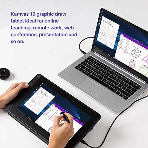 Huion kamvas 12 gráficos desenhando tablet com tela de caneta sem bateria laminada TILT 8192 Níveis Pressão 8 Teclas expressas,