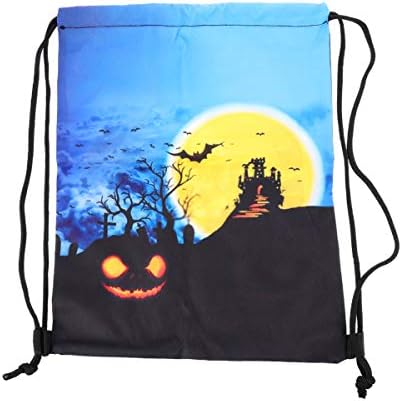 Valiclud Halloween Drawstring Backpack Goodie Bag truque ou tratar bolsa de doces para crianças assombradas festa de aniversário