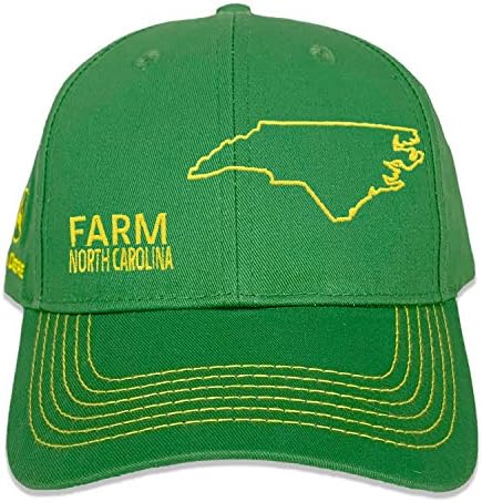 John Deere Farm State Pride Full Twill Hat-Green and Yellow