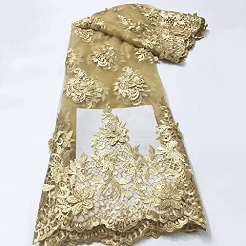 ZZML 5 jardas Tecido de renda de tule 3D para vestido de noiva Diy Costure Materiais