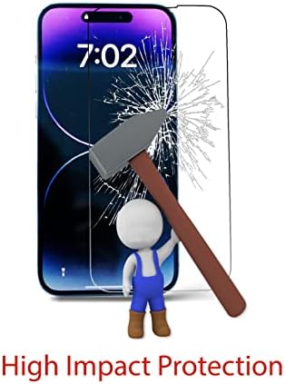 Protetor de tela Galaxa para iPhone 14 Plus/14 Pro máximo de 6,7 polegadas, superfície adesiva líquida e líquida
