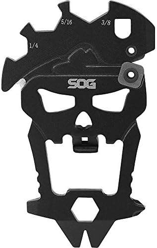 SOG MACV Tool SM1001 - Black hardcasado, 12 ferramentas em um: abridor de garrafas, chaves de fenda