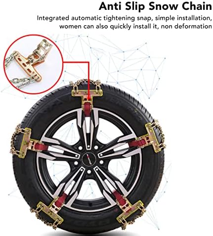 Cadeia de neve de pneus haofy para 215265mm pneus de largura SUV SUV PI, Cadeia de neve universal Anti -Slip Loy Aço espessamento