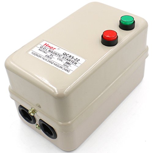 Controle de partida do motor elétrico magnético Baomain QCX5-22 AC 220V 3.2-5A 3HP 1,5-2,2kW 3 Fase 3