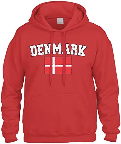 Cybertela desbotou a bandeira da Dinamarca dinamarca angustiada moletom capuz