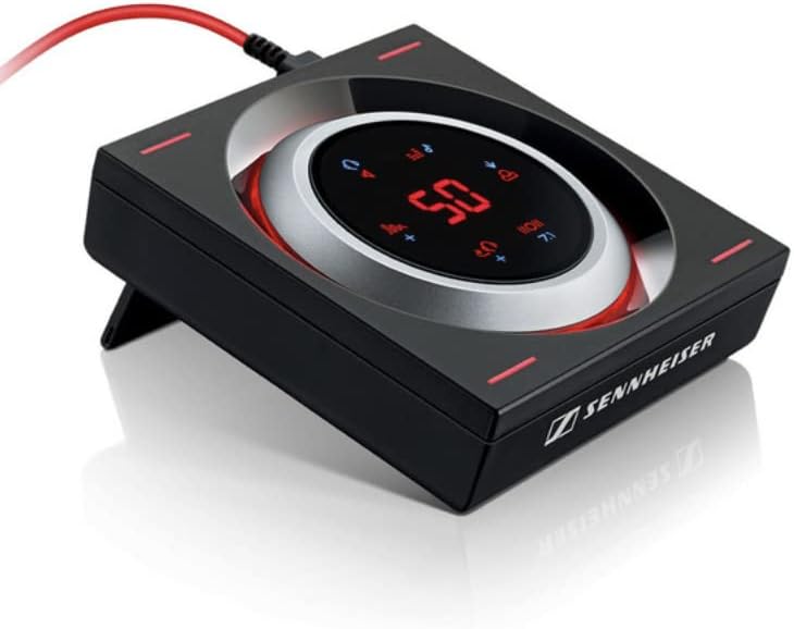 Sennheiser EpoS GSX 1000 Gaming Audio Amplifier - USB - som estéreo e 7,1 Binaural Surround - DAC dedicado, Configurações de equalizador de precisão, controle de reverb - alternar o som do jogo e fone de ouvido