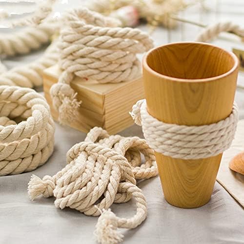 Três fios de corda de algodão manual corda diy arroz espesso corda branca corda renda decorativa 210