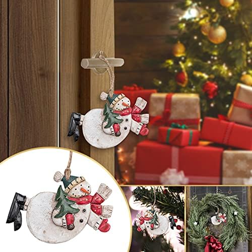 Snowman Resina Pingente de Natal Pingente Decoração de cor Engenharia Árvore de Natal Decoração de Natal Curta