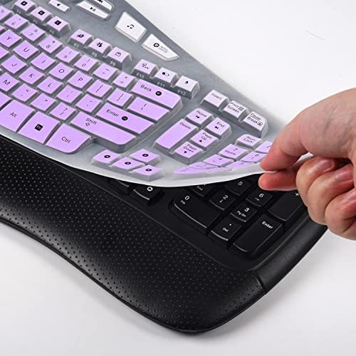 Tampa do teclado de casebuy para teclado de onda sem fio Logitech K350 MK550 MK570, pele de teclado Logitech K350, acessórios Logitech