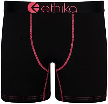 Ethika Mens Mid Boxer Brief | Roz preto