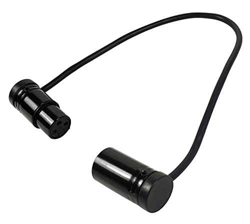 HQRP 3-PIN XLR fêmea a 3 pinos xlr macho de ângulo ajustável de ângulo ajustável compatível com dispositivos de som 302,