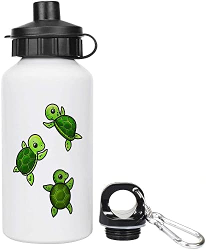 Azeeda 400ml 'Nada da garrafa de água / bebida reutilizável de tartarugas bebês'
